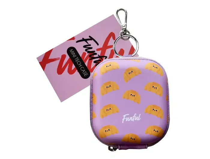 Wondee Mini Estuche Tecnológico Croissant para Auriculares y Accesorios Pequeños