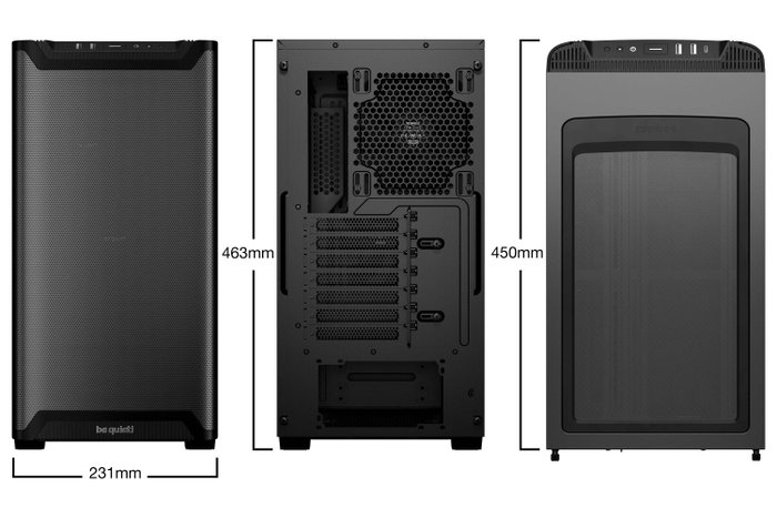 be quiet! PURE BASE 501 Airflow Black Midi Tower Negro