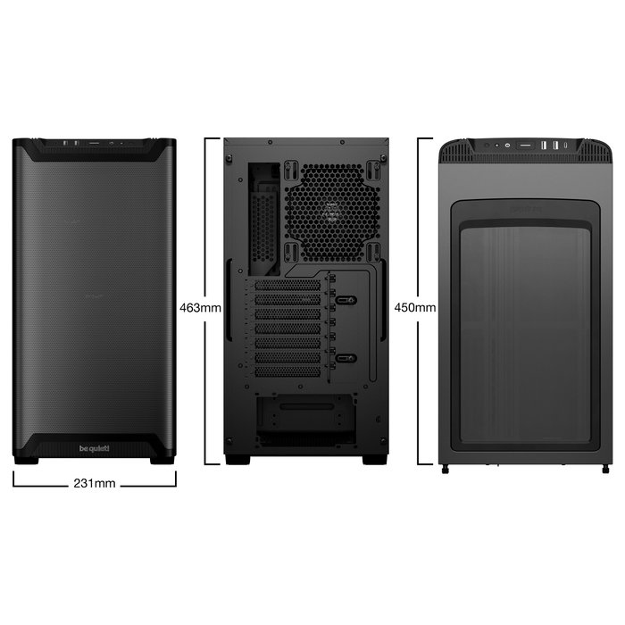 be quiet! PURE BASE 501 Airflow Black Midi Tower Negro