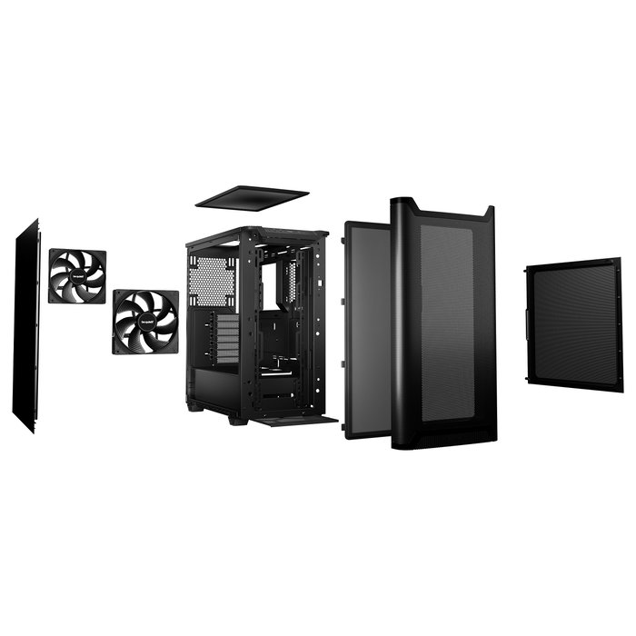 be quiet! PURE BASE 501 Airflow Black Midi Tower Negro