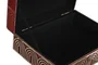 DKD Home Decor Joyero Sixties Rojo Dorado 18 x 10 x 25 cm Set de 2