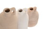 DKD Home Decor Set de 3 Jarrones de Gres Multicolor con Acabado Rugoso