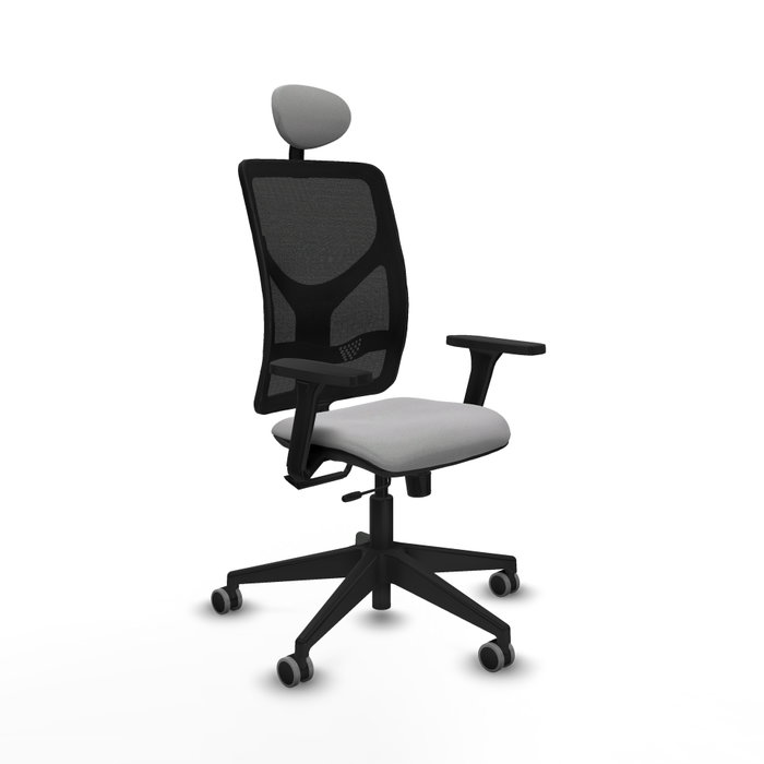 PIQUERAS Y CRESPO Silla de oficina Motilla con mecanismo Sincro/Traslack, Gris claro y Negro PIQUERAS Y CRESPO Silla de oficina Motilla con mecanismo Sincro/Traslack, Gris claro y Negro