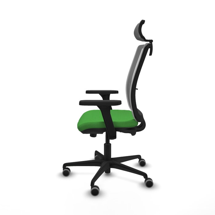 PIQUERAS Y CRESPO Silla de oficina Haches con mecanismo Sincro/Traslack, Verde y Gris PIQUERAS Y CRESPO Silla de oficina Haches con mecanismo Sincro/Traslack, Verde y Gris