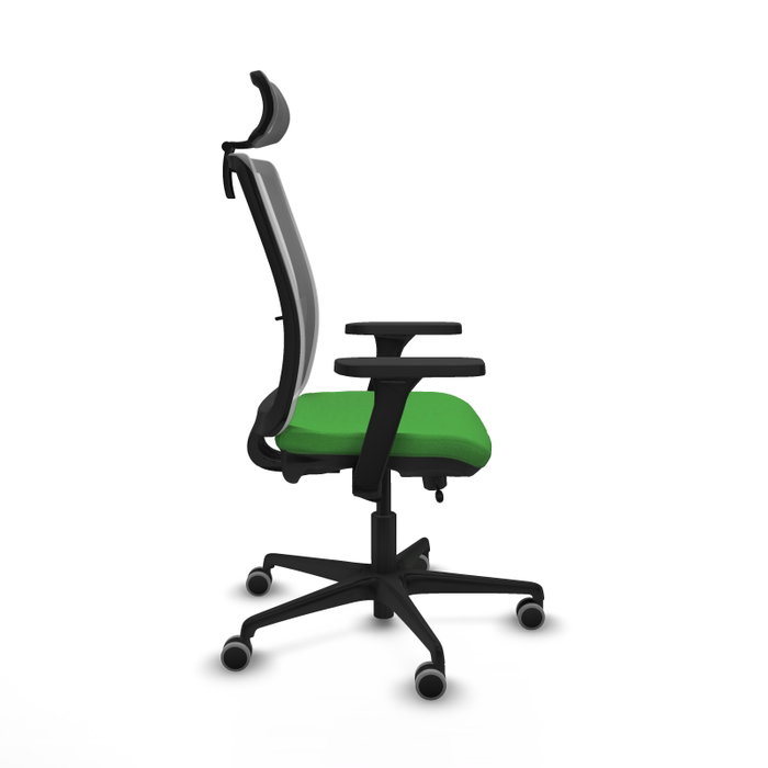 PIQUERAS Y CRESPO Silla de oficina Haches con mecanismo Sincro/Traslack, Verde y Gris PIQUERAS Y CRESPO Silla de oficina Haches con mecanismo Sincro/Traslack, Verde y Gris