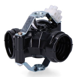 F-Line Portalámparas Múltiple 3 Portalámparas E27 Rosca M10 Negro 4A 250V