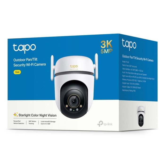 TP-Link Tapo TC43 Cámara de Seguridad 3K TP-Link Tapo TC43 Cámara de Seguridad 3K