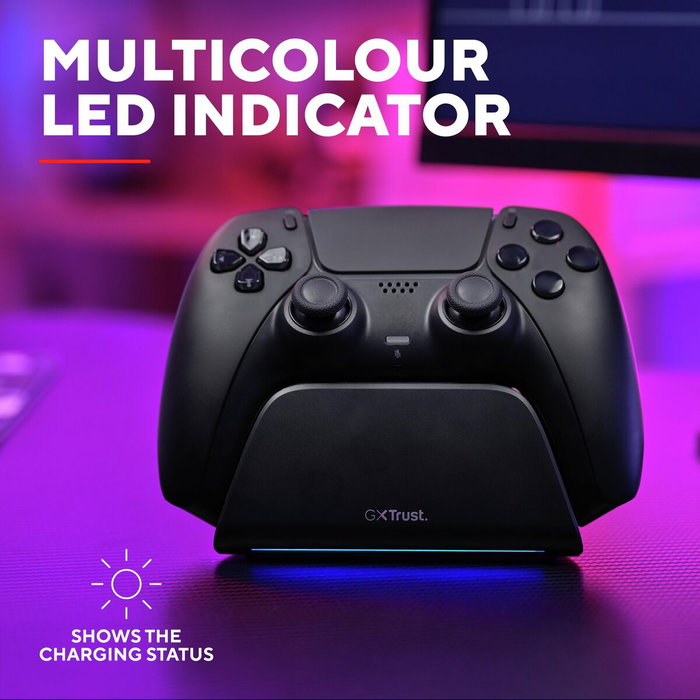 Trust Gaming GXT 255 Base de carga rápida para PS5 Negro Trust Gaming GXT 255 Base de carga rápida para PS5 Negro
