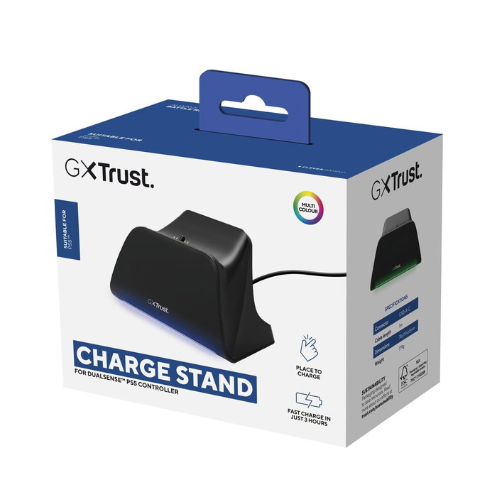Trust Gaming GXT 255 Base de carga rápida para PS5 Negro Trust Gaming GXT 255 Base de carga rápida para PS5 Negro
