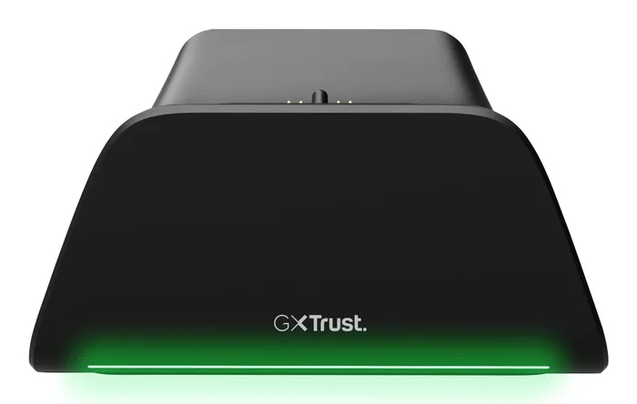 Trust GXT 255 Soporte de Carga Rápida para PS5 con LED, Base para DualSense, Negro, Cable USB-C Incluido