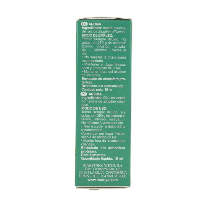 MARNYS Aceite Esencial de Jengibre 15 ml MARNYS Aceite Esencial de Jengibre 15 ml
