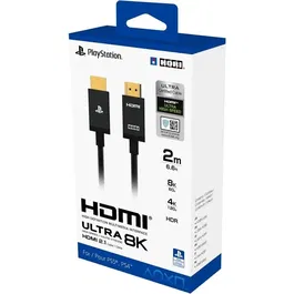 Hori Cable HDMI 2.1 HOR1734823874523 - 2 m, Negro, Compatible con PS5, 8K, 4K HDR, Ultra Alta Velocidad, Playstation