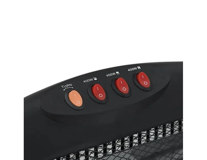 Blaupunkt Estufa de Cuarzo Oscilante 1200W con 3 Niveles de Potencia