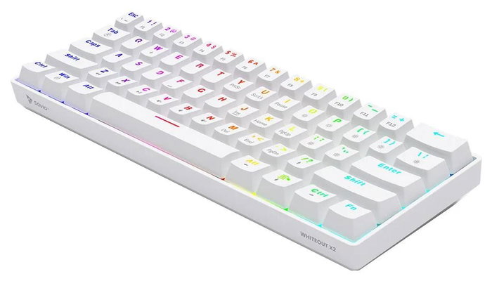 Savio Whiteout X2 Teclado Gaming Mecánico Outemu Red Blanco