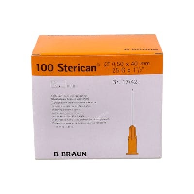 B. Braun Agujas Sterican 25G / 0,5x40mm Naranja (100 unidades)
