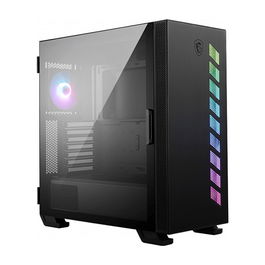 MSI MAG Vampiric 300R Torre Media PC Gaming, Negro, ATX/EATX, Ventana Lateral de Vidrio Templado, Iluminación RGB, con Ventilador Trasero de 120 mm