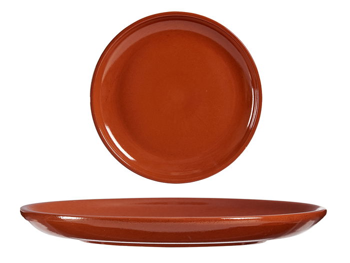 La Dehesa Plato Chuleton 29 cm Barro Refractario Miel (Set de 10)