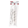 ENTAC Regleta de enchufes 4 salidas CA, 1 USB-A y 1 USB-C, 1,5 m, Blanco
