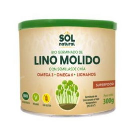 SOLNATURAL Lino Germinado Molido y Semillas de Chía Ecológico 300gr