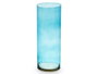 Giftdecor Jarrón de Cristal Cilindro Turquesa 15cm x 40cm
