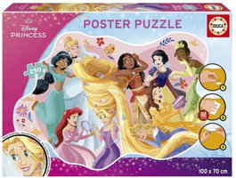 EDUCA BORRAS Poster Puzzle de 250 piezas Princesas Disney