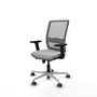 PIQUERAS Y CRESPO Silla de oficina Haches con mecanismo Sincro/Traslack, Gris