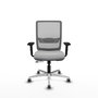 PIQUERAS Y CRESPO Silla de oficina Haches con mecanismo Sincro/Traslack, Gris