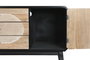 DKD Home Decor Mueble TV Moderno Negro Natural 120 x 58 x 50 cm