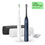 Philips Sonicare 5500 HX7119/01 Cepillo de Dientes Eléctrico Sónico Duopack Color Azul Marino y Blanco