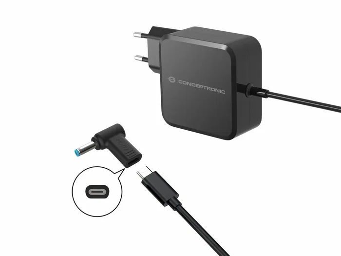 Conceptronic ABBY15PC02 Adaptador de DC a USB-C para Dell 4.5x3.0mm 18-20V Conceptronic ABBY15PC02 Adaptador de DC a USB-C para Dell 4.5x3.0mm 18-20V