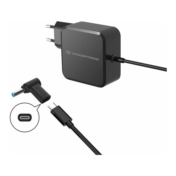 Conceptronic Adaptador USB-C a DC 4.5x3.0mm para Dell 18-20V