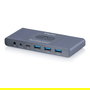 Digitus Conmutador KVM USB-C 3.0 HDMI, 2 Puertos, 4K Ultra HD a 60Hz, Aluminio Gris, 3840x2160