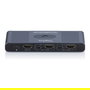 Digitus Conmutador KVM USB-C 3.0 HDMI, 2 Puertos, 4K Ultra HD a 60Hz, Aluminio Gris, 3840x2160