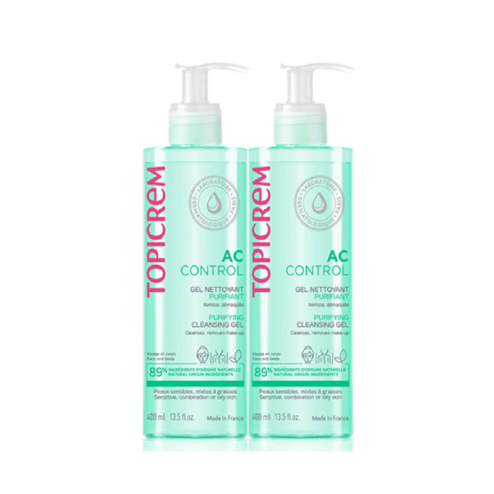 Topicrem Pack Dúo Ac Control Gel Purificante 400 mL 2ª Ud 50 % Topicrem Pack Dúo Ac Control Gel Purificante 400 mL 2ª Ud 50 %