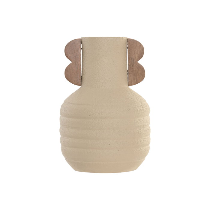 DKD Home Decor Jarrón de Terracota y Mango con Asas, Crudo y Marrón