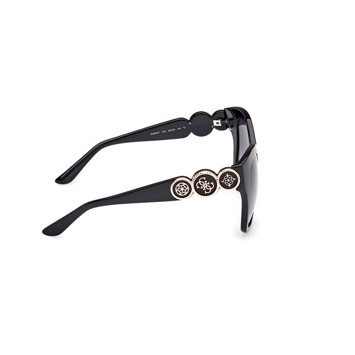Guess GU00197 01B Gafas de Sol Mujer - Diseño Mariposa, Lentes 55mm, Puente 20mm, Brazos 140mm
