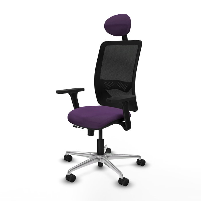 PIQUERAS Y CRESPO Silla de oficina Zulema con mecanismo Sincro/Traslack Morado y Negro PIQUERAS Y CRESPO Silla de oficina Zulema con mecanismo Sincro/Traslack Morado y Negro