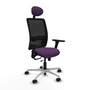 PIQUERAS Y CRESPO Silla de oficina Zulema con mecanismo Sincro/Traslack Morado y Negro
