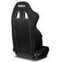 Sparco Asiento R100 S009014NRNR, Negro, MY2022, Reclinable Deportivo para Calle, Track Day y Sim Racing con Montaje Inferior y Arnés de 4 Puntos