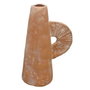 DKD Home Decor Jarrón de Terracota Artesanal Marrón Claro