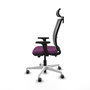 PIQUERAS Y CRESPO Silla de oficina Haches con mecanismo Sincro/Traslack, Morado y Gris