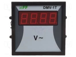 F&F Voltímetro Digital de Montaje para Panel 12÷600V
