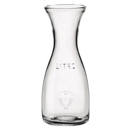 Bormioli - Botella de vidrio Misura 1 litro - Colección Misura - 262 mm de alto - Cristalería (Set de 12)