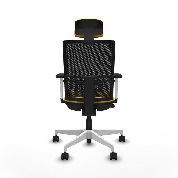 PIQUERAS Y CRESPO Silla de oficina Yunquera con mecanismo Sincro/Traslack, Amarillo y Negro PIQUERAS Y CRESPO Silla de oficina Yunquera con mecanismo Sincro/Traslack, Amarillo y Negro