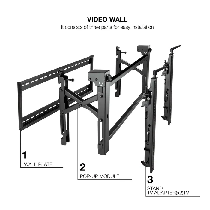 Tooq Soporte de Pared para Videowall TQVW4570T para TV de 45-70 pulg.