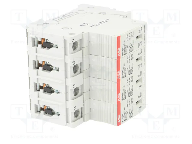 ABB Limitador de sobretensiones Tipo 1+2 de 4 polos ABB Limitador de sobretensiones Tipo 1+2 de 4 polos