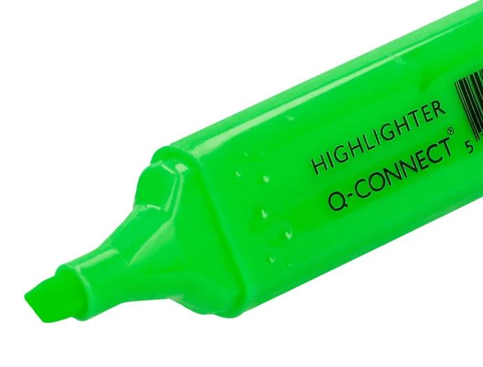 Q-connect Rotulador fluorescente verde punta biselada 1-5 mm Q-connect Rotulador fluorescente verde punta biselada 1-5 mm