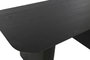 DKD Home Decor Mesa Comedor Moderna para 6 Personas, Negro, Abeto, 180 x 90 x 77 cm, Desmontable