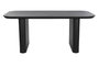 DKD Home Decor Mesa Comedor Moderna para 6 Personas, Negro, Abeto, 180 x 90 x 77 cm, Desmontable