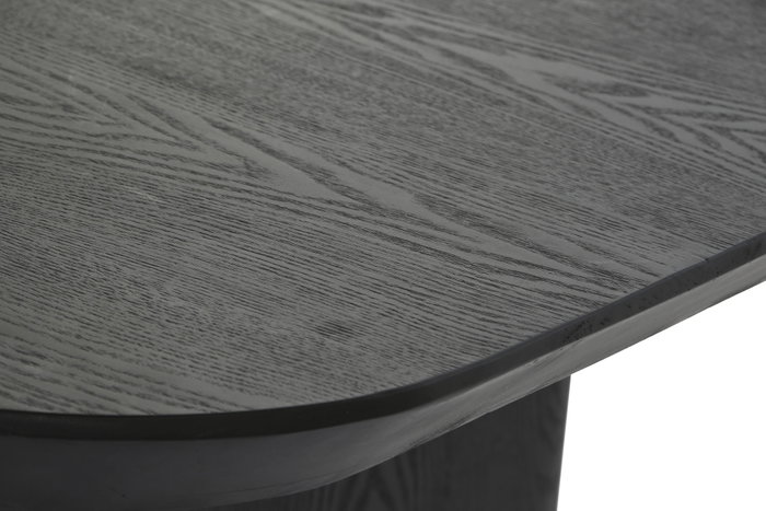 DKD Home Decor Mesa Comedor Moderna para 6 Personas, Negro, Abeto, 180 x 90 x 77 cm, Desmontable